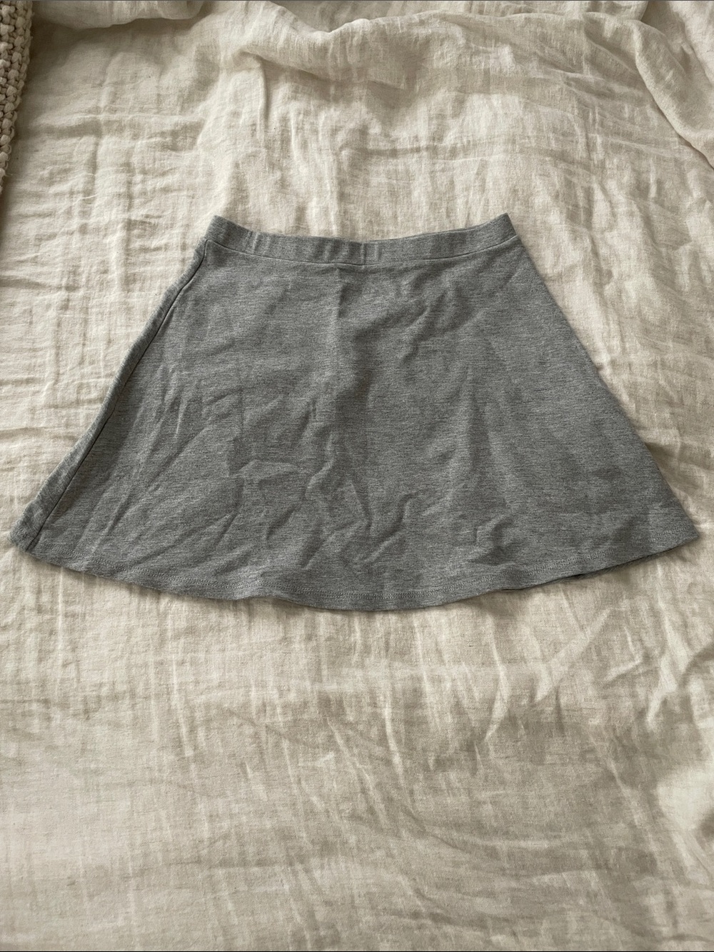 American Apparel Heather Gray Skater Skirt